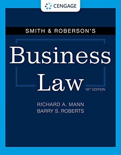 Mann, Richard A.-Smith and Roberson's Business Law