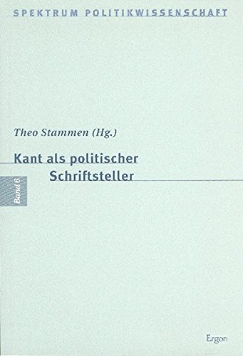 Theo Stammen-Kant als politischer Schriftsteller