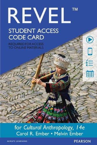 Carol R. Ember-REVEL -- Access Card -- for Cultural Anthropology