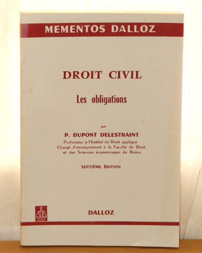 Pierre Dupont-Delestraint-Droit civil