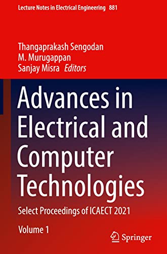 Thangaprakash Sengodan-Advances in Electrical and Computer Technologies