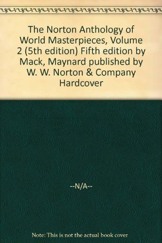 Maynard MacK-The Norton Anthology of World Masterpieces, Volume 2 (5th edition)