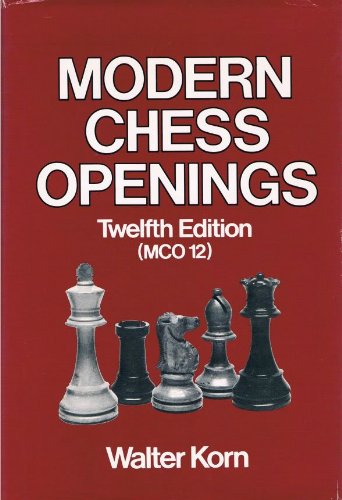 Modern chess openings - Walter Korn