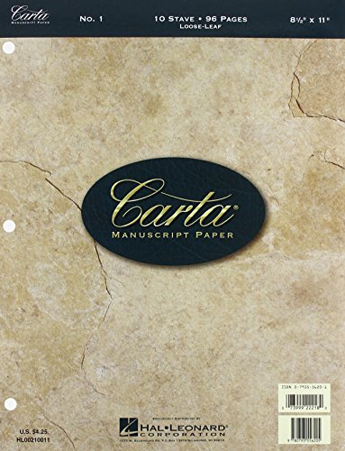 Hal Leonard Corp. Staff-Carta Manuscript Paper