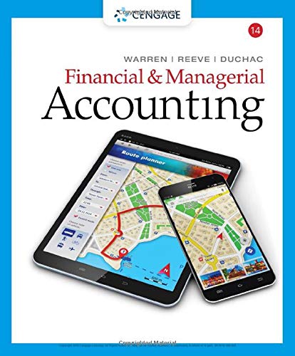 Carl S. Warren-Financial and Managerial Accounting