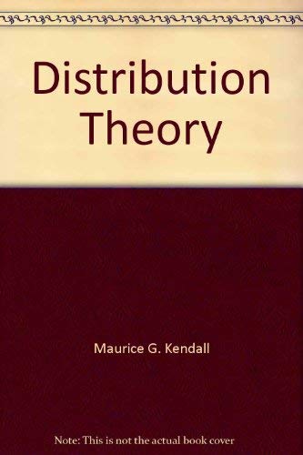 Distribution Theory (Distribution Theory) - M. G. Kendall