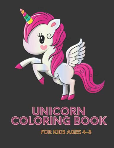 Belf-Unicorn Coloring Book, 50 Coloring Pages, Gift for Kids,