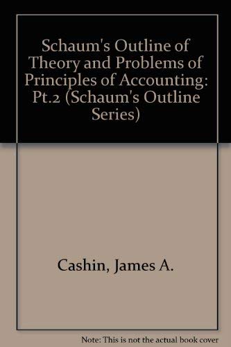 James A. Cashin-Schaum's outline of theory and problems of accounting II