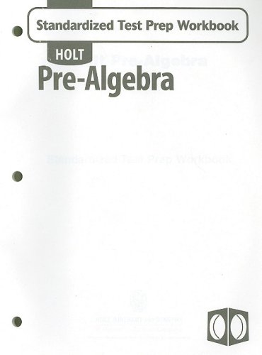 Rinehart and Winston Staff Holt-Pre-Algebra