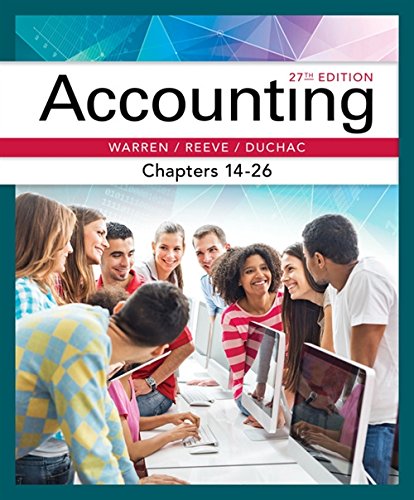 Carl S. Warren-Accounting, Chapters 14-26