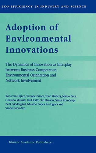 Adoption of environmental innovations - Koos Van Dijken