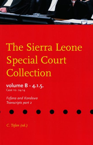 Sierra Leone Special Court Collection - C. Tofan