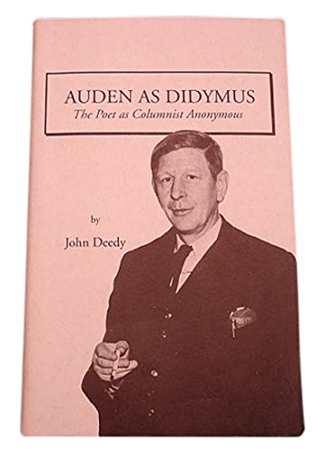 Auden as Didymus - John Deedy