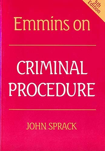 John Sprack-Emmins on criminal procedure