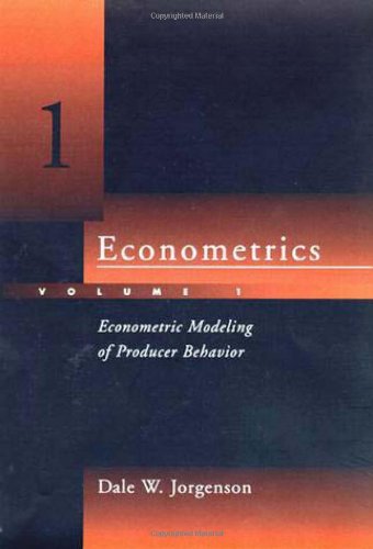 Dale W. Jorgenson-Econometrics, Vol. 1