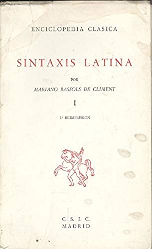 Sintaxis latina - Mariano Bassols De Climent