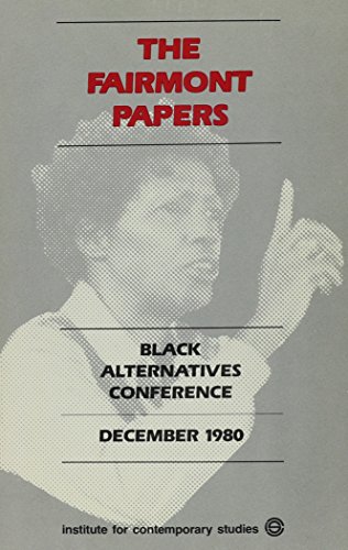 Fairmont papers - Black Alternatives Conference (1980 San Francisco)