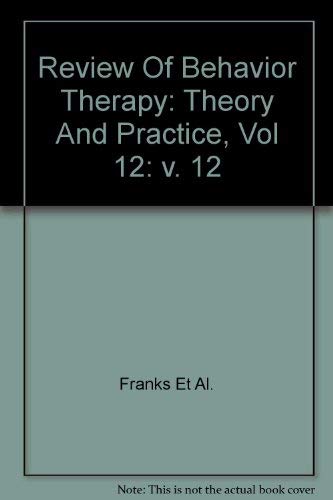 Cyril M. Franks-Review of behavior therapy