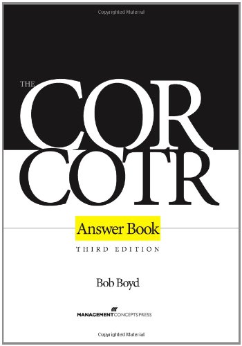 COR/COTR Answer Book - Bob Boyd