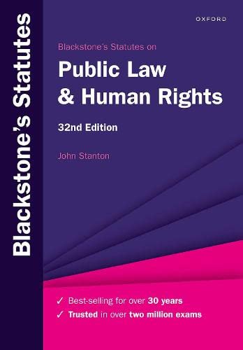John Stanton-Blackstone's Statutes on Public Law and Human Rights