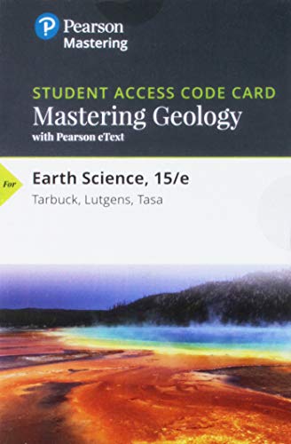 Edward J. Tarbuck-MasteringGeology with Pearson EText -- Standalone Access Card -- for Earth Science