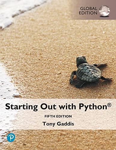 Tony Gaddis-Starting Out with Python [Global Edition]