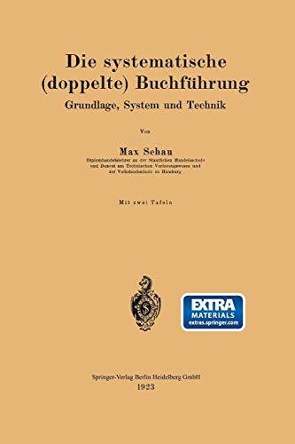 Max Schau-Die systematische  Buchführung