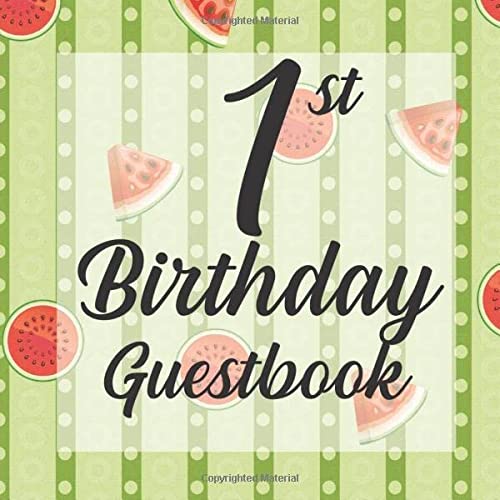 The Guest Book Gurus-1st Birthday Guest Book