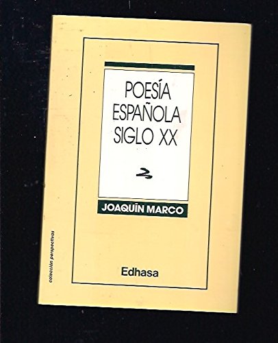 Poesía española siglo XX - Joaquín Marco