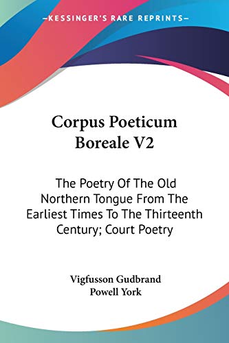 Corpus Poeticum Boreale V2