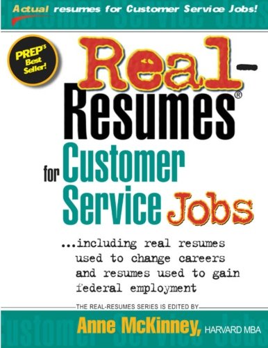 Anne McKinney-Real-resumes for customer service jobs