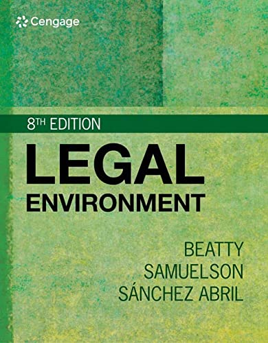 Jeffrey F. Beatty-Legal Environment