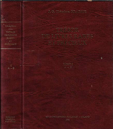 Tresor des Livres Rares et Precieux ou Nouveau Dictionnaire Bibliographique   8 vols.