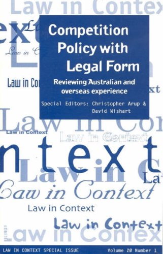 Competition Policy with Legal Form - David  Wishart