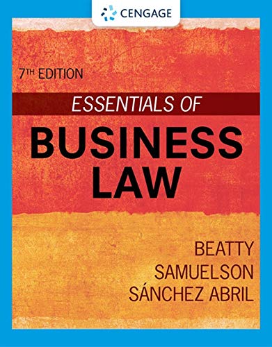 Jeffrey F. Beatty-Essentials of Business Law