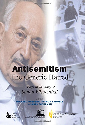 Michael Fineberg-ANTISEMITISM: THE GENERIC HATRED: ESSAYS IN MEMORY OF SIMON WIESENTHAL; ED. BY MICHAEL FINEBERG.