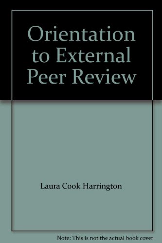 Orientation to external peer review - Laura Cook Harrington