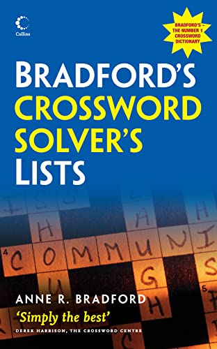 Anne R. Bradford-Bradford's Crossword Solver's Lists
