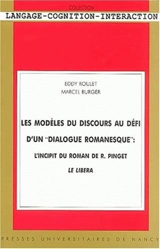 -modèles du discours au défi d'un dialogue romanesque