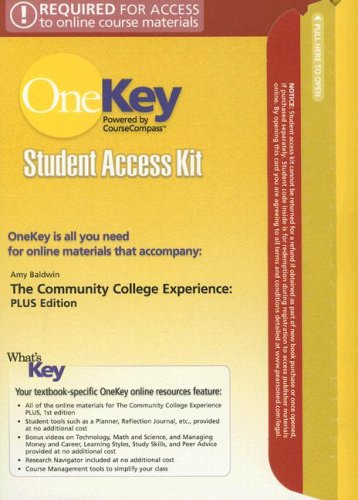 Amy Baldwin-Community College Experience Student Access Kit