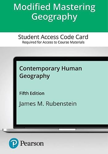 Modified Mastering Geography with Pearson EText--Access Card--For Contemporary Human Geography - James Rubenstein