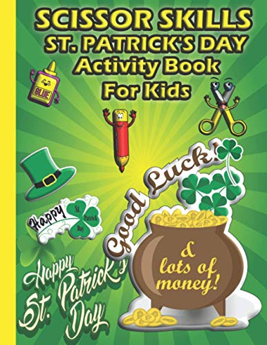 Big Junior-Scissor Skills St. Patrick's Day Activity Book for Kids