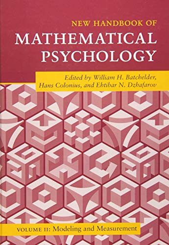 William H. Batchelder-New Handbook of Mathematical Psychology