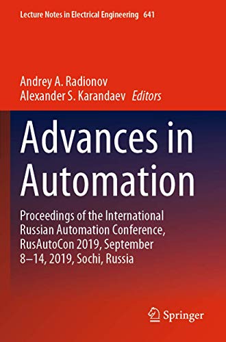 Andrey A. Radionov-Advances in Automation