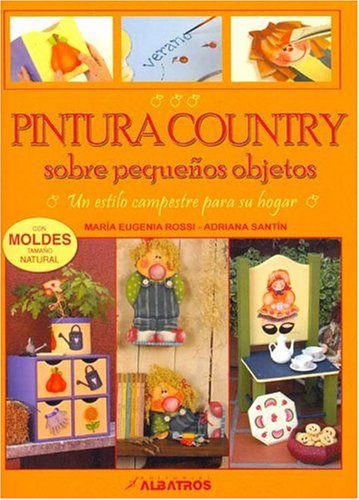 Pintura country sobre pequenos objetos/ Country Painting - Maria Eugenia Rossi