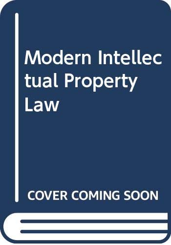 Modern Intellectual Property Law - Jonathan Galloway