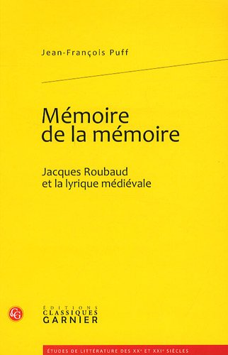 Mémoire de la mémoire - Jean-François Puff