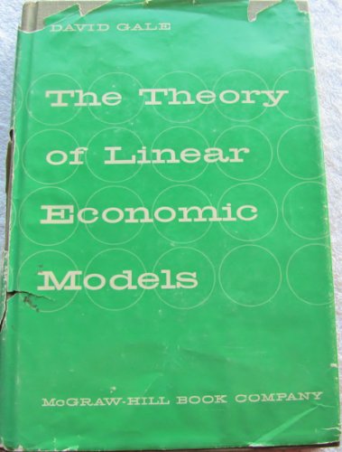 David Gale-The theory of linear economic models