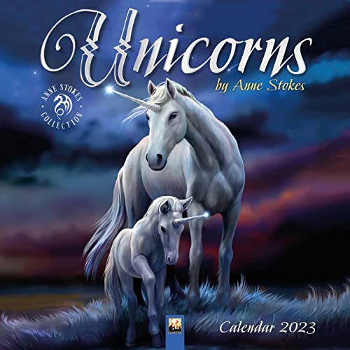 Flame Tree Studio-Unicorns by Anne Stokes Wall Calendar 2023