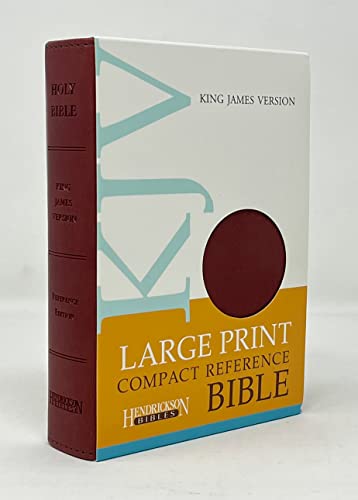 Hendrickson Publishers-KJV Large-Print Compact Reference Bible,bonded Leather, Burgundy (Bonded Leather)